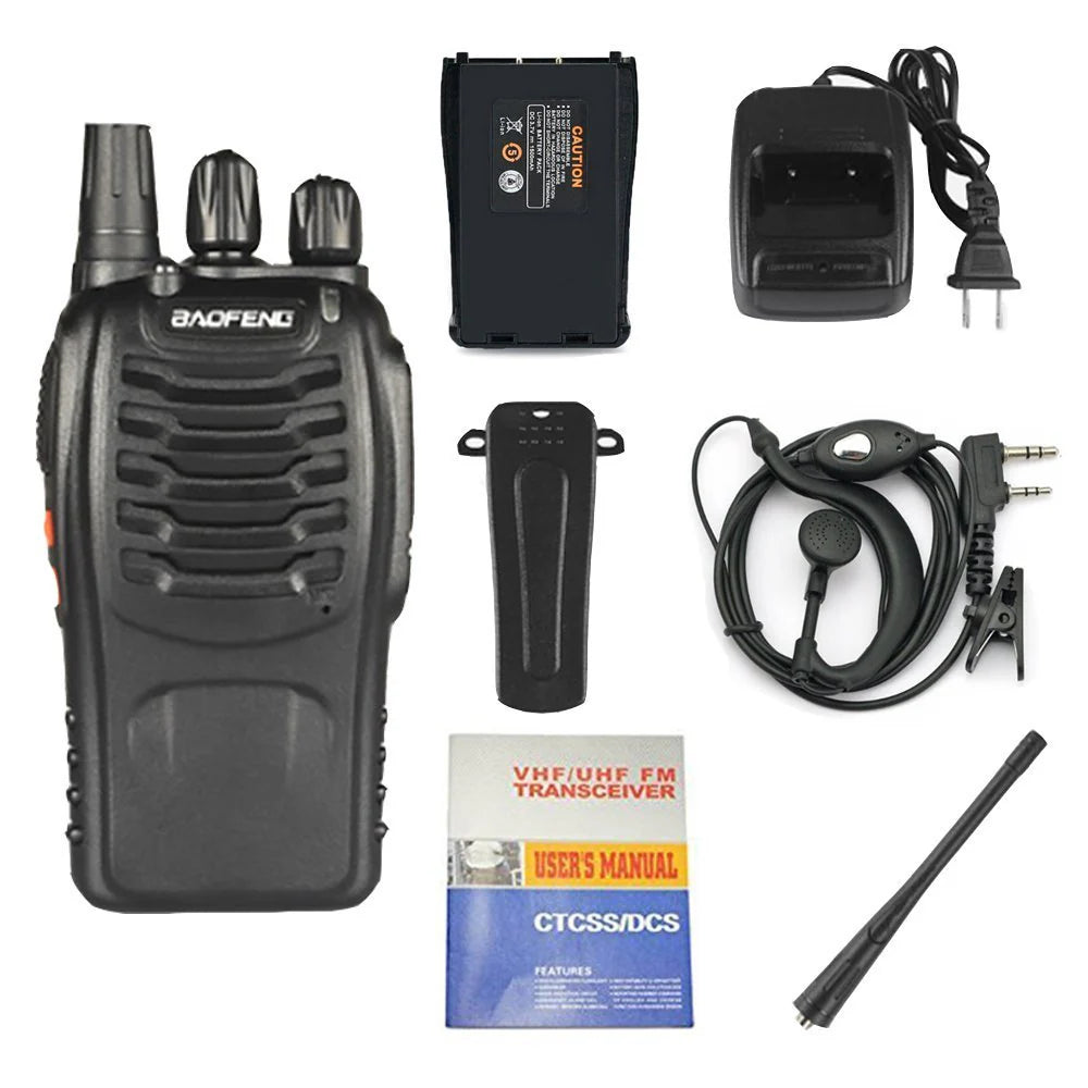 BaoFeng Walkie Talkie pack of 3 with earphone