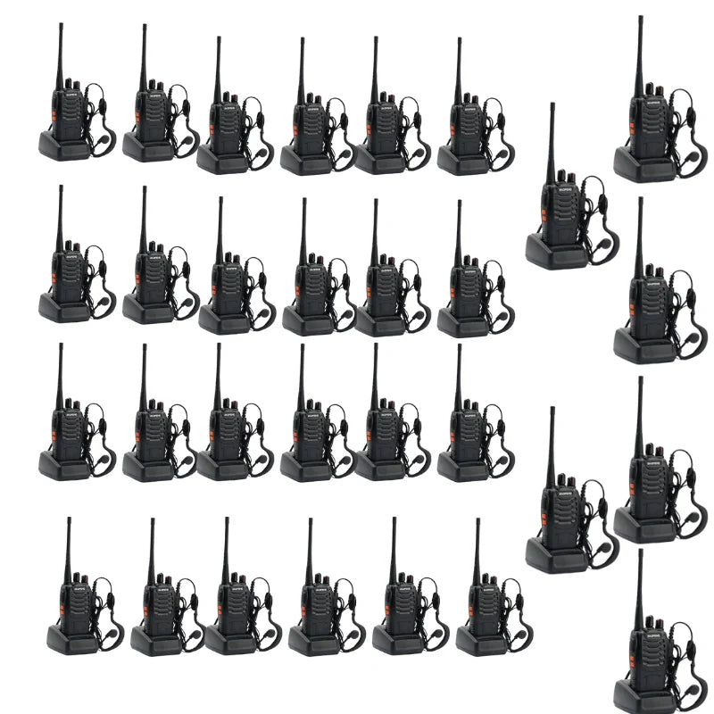 BaoFeng 30 pcs BF-888S Walkie Talkie- Long Range (Pack of 30, Black)