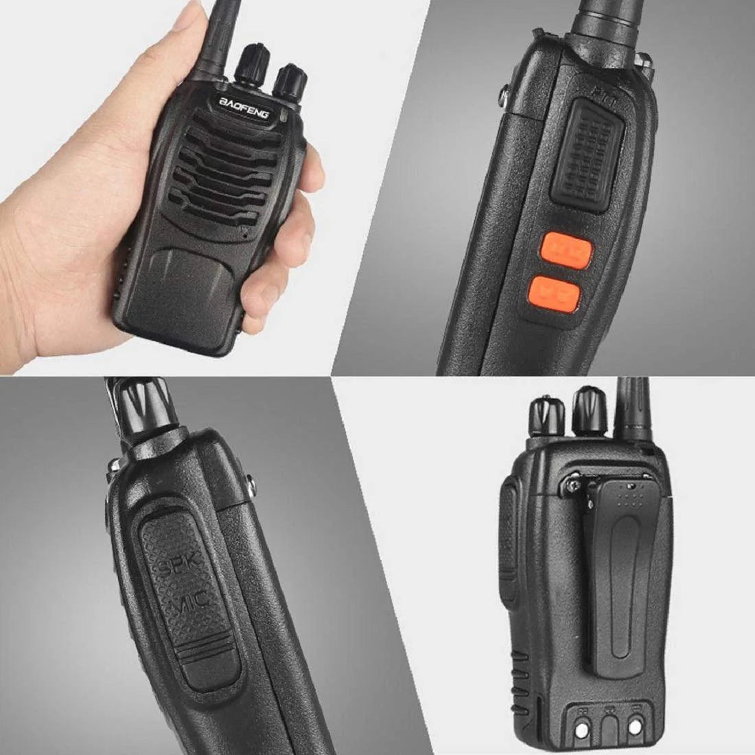 Baofeng 6 Pcs BF-888S UHF Handheld Amateur Radio Walkie Talkie 30 DAYS WARANTY