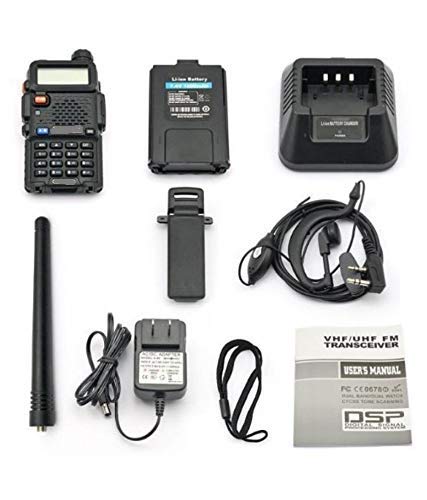 Baofeng UV5R Walkie Talkie , FM Radio, 1 year replacement waranty